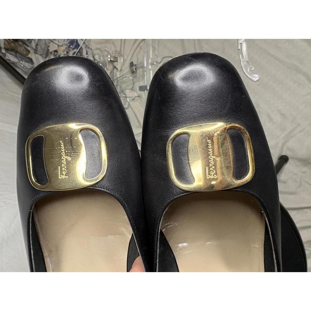 Vintage Salvatore Ferragamo Boutique Leather Shoes Size 12 - Picture 4 of 7